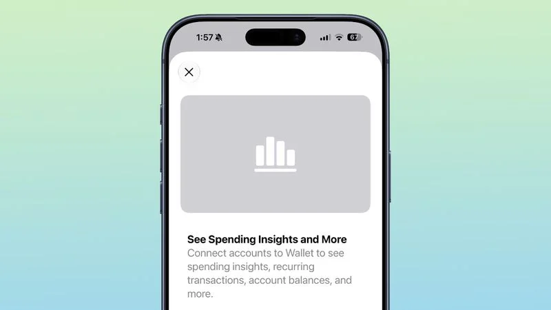 Tela do recurso Insights no app Wallet do iOS 27 Beta 2