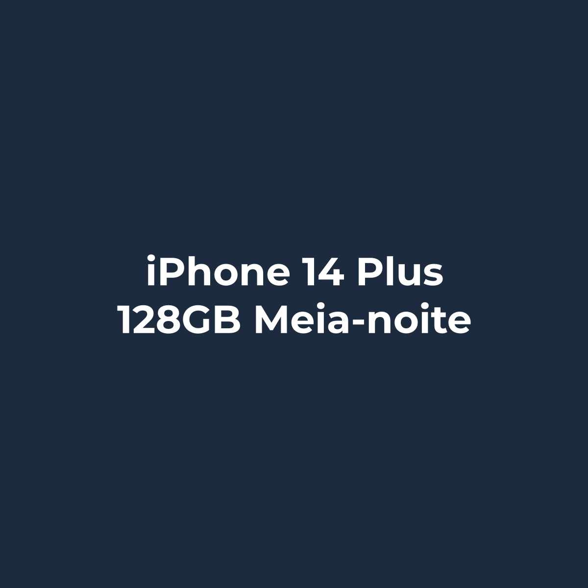 iPhone 14 Plus 128GB Recondicionado - Meia-noite