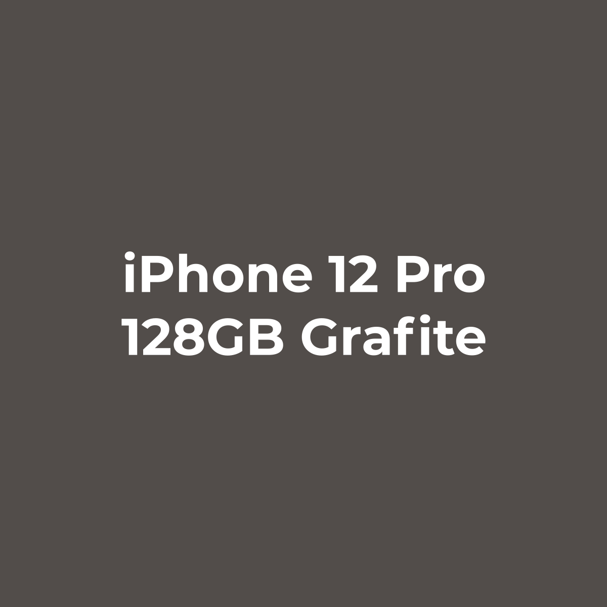 iPhone 12 Pro 128GB Recondicionado - Grafite
